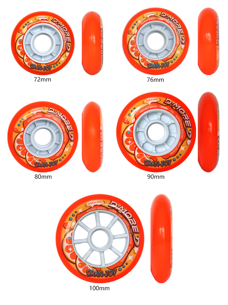 Dmore 72/76/80mm Indoor Inline Hockey Wheels(4-Pack) for Inline Hockey at wholesale and factory prices