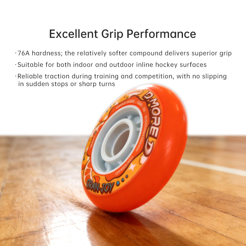 Dmore 72/76/80mm Indoor Inline Hockey Wheels(4-Pack) for Inline Hockey at wholesale and factory prices