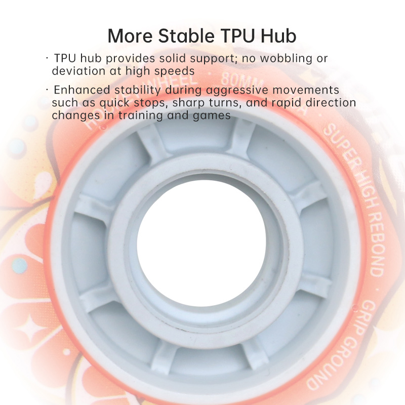 Dmore 72/76/80mm Indoor Inline Hockey Wheels(4-Pack) for Inline Hockey at wholesale and factory prices